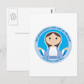 Blessed Virgin Mary Briefkaart (Voorkant / Achterkant)