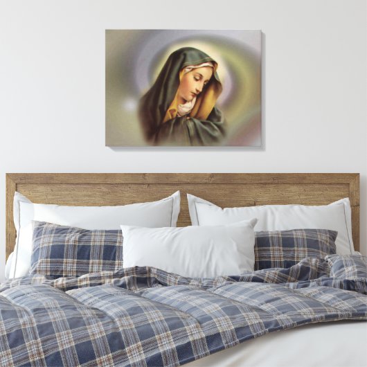 Blessed Virgin Mary Canvas Afdruk (Insitu (Slaapkamer))