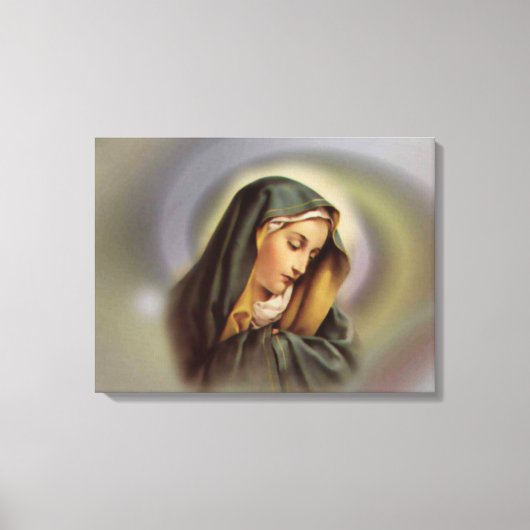 Blessed Virgin Mary Canvas Afdruk (Voorkant)