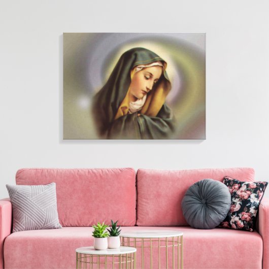 Blessed Virgin Mary Canvas Afdruk (Insitu (Woonkamer))
