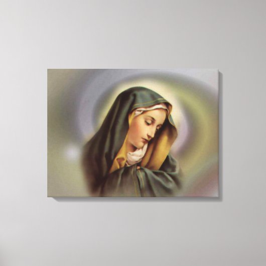Blessed Virgin Mary Canvas Afdruk (Voorkant)