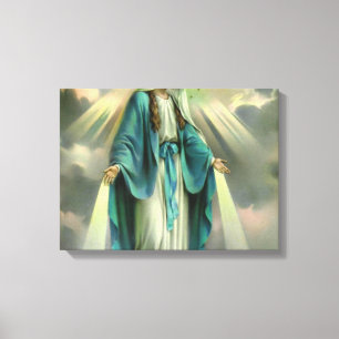 Blessed Virgin Mary Canvas Afdruk