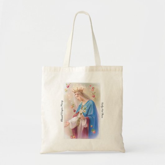 Blessed Virgin Mary Canvas Tote Bag (Voorkant)