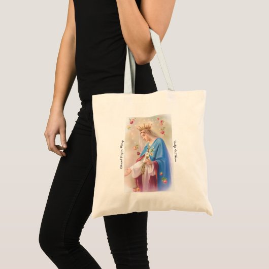 Blessed Virgin Mary Canvas Tote Tote Bag (Voorkant (product))