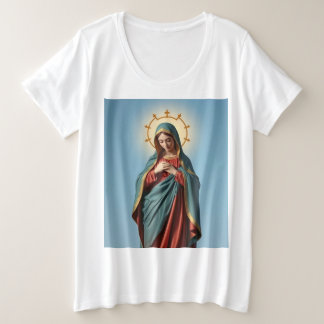 Blessed Virgin Mary Dames Plus Maat T-shirt