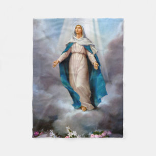Blessed Virgin Mary Fleece Deken