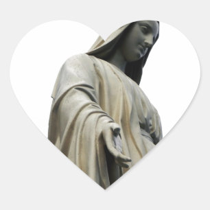 Blessed Virgin Mary Hart Sticker