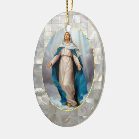 Blessed Virgin Mary Keramisch Ornament (Links)