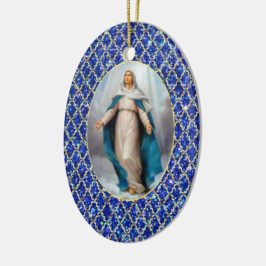 Blessed Virgin Mary Keramisch Ornament (Links)