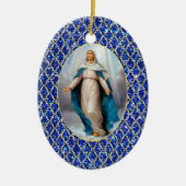 Blessed Virgin Mary Keramisch Ornament (Voorkant)