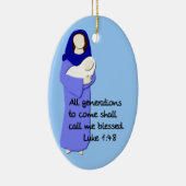 Blessed Virgin Mary Keramisch Ornament (Rechts)