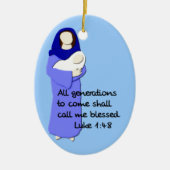 Blessed Virgin Mary Keramisch Ornament (Voorkant)