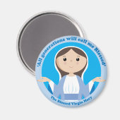 Blessed Virgin Mary Magneet (Voorkant / Achterkant)