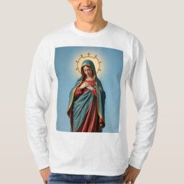 Blessed Virgin Mary Mannen T-shirt met lange mouwe