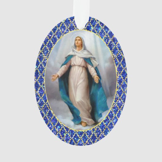 Blessed Virgin Mary Ornament (achterkant)