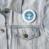Blessed Virgin Mary Ronde Button 5,7 Cm (In situ)