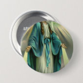 Blessed Virgin Mary Ronde Button 7,6 Cm (Voorkant /achterkant)