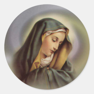 Blessed Virgin Mary Ronde Sticker