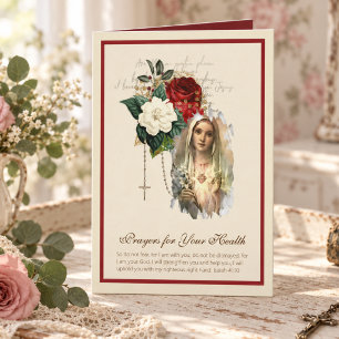 Blessed Virgin Mary Rozenkrans Rozen Snel Beter Ka Kaart