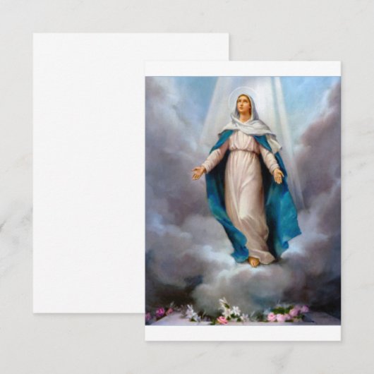 Blessed Virgin Mary Save The Date (Voorkant / Achterkant)