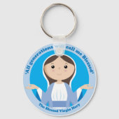 Blessed Virgin Mary Sleutelhanger (Voorkant)