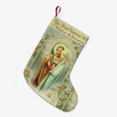 Blessed Virgin Mary St. Joseph Wedding Kleine Kerstsok (Voorkant (Hangend))