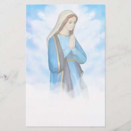 Blessed Virgin Mary Stationery Briefpapier (Voorkant)