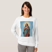 Blessed Virgin Mary T-shirt met lange mouwen voor  (Voorkant volledig)