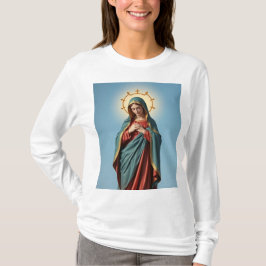 Blessed Virgin Mary T-shirt met lange mouwen voor 