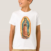 Blessed Virgin of Guadalupe Kid's Tee Shirt (Voorkant)