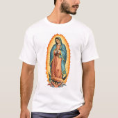 Blessed Virgin of Guadalupe Men's Tee Shirt (Voorkant)