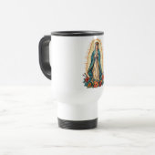 Blessed Virgin of Guadalupe Travel Mug Reisbeker (Voorkant links)
