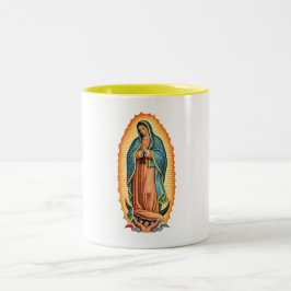 Blessed Virgin van Guadalupe koffiemok Tweekleurige Koffiemok