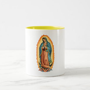 Blessed Virgin van Guadalupe koffiemok Tweekleurige Koffiemok
