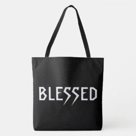 "BLESSED" w/QUOTE: "Leven voor de Grit & Glory." Tote Bag