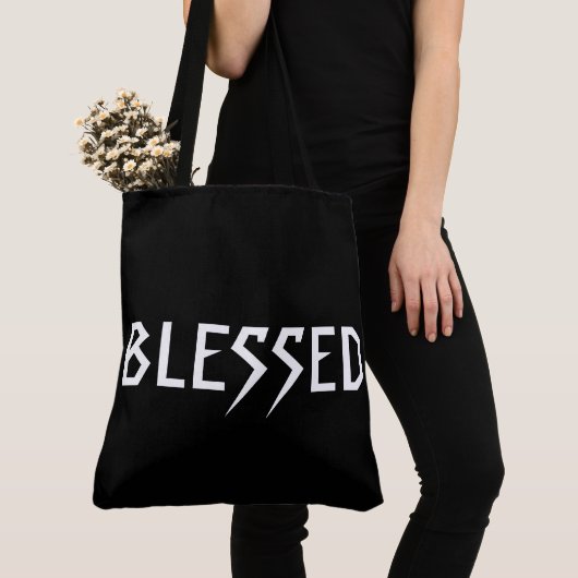 "BLESSED" w/QUOTE: "Leven voor de Grit & Glory." Tote Bag (Dichtbij)