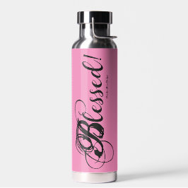 Blessed! Water Bottle (Pink) Waterfles