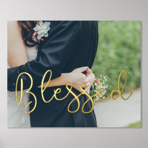 Blessed Whimsical script Folie Afdrukken