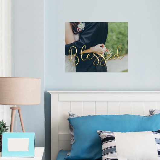 Blessed Whimsical script Folie Afdrukken (Insitu (Slaapkamer))