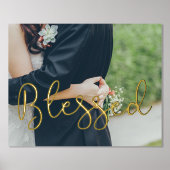 Blessed Whimsical script Folie Afdrukken (Voorkant)