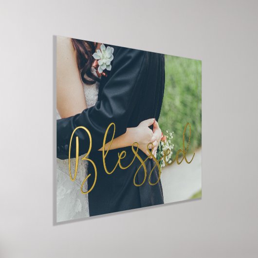 Blessed Whimsical script Folie Afdrukken (Laagn)