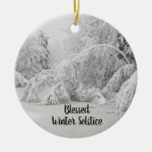 Blessed Winter Solstice Keramisch Ornament (Voorkant)