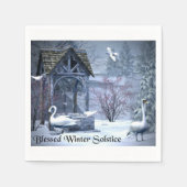 Blessed Winter Solstice Napkins Servet (Voorkant)