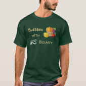 Blessed With His Bounty Christian Thanksgiving T-shirt (Voorkant)