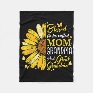 Blessed wordt grootmoeder grootma grootma Mot geno Fleece Deken