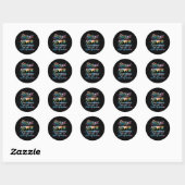 Blessed wordt grootmoeder grootma grootma Mot geno Ronde Sticker (Vel)