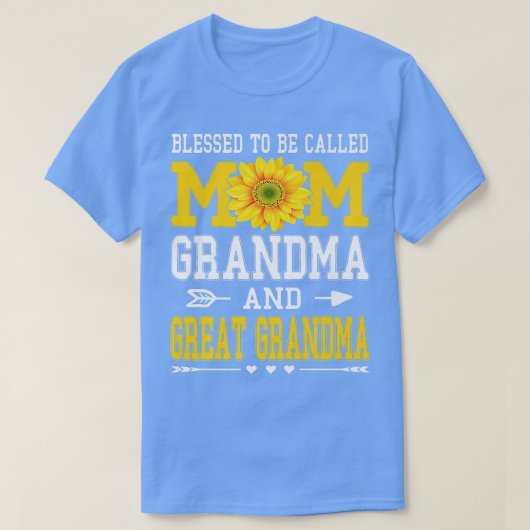 Blessed wordt grootmoeder grootma grootma Mot geno T-shirt (Design voorkant)