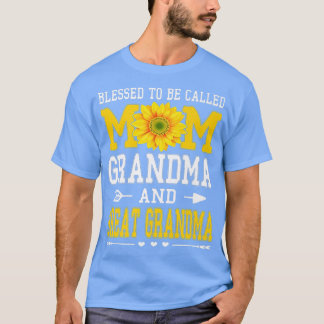 Blessed wordt grootmoeder grootma grootma Mot geno T-shirt