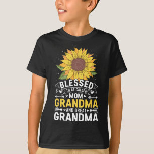 Blessed wordt grootmoeder grootma grootma Mot geno T-shirt