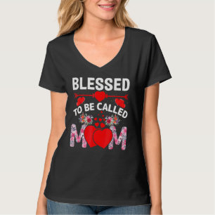 Blessed wordt mama Happy Moederdag genoemd T-shirt